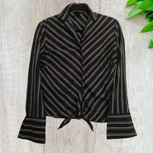 Iii State Tie Front Top